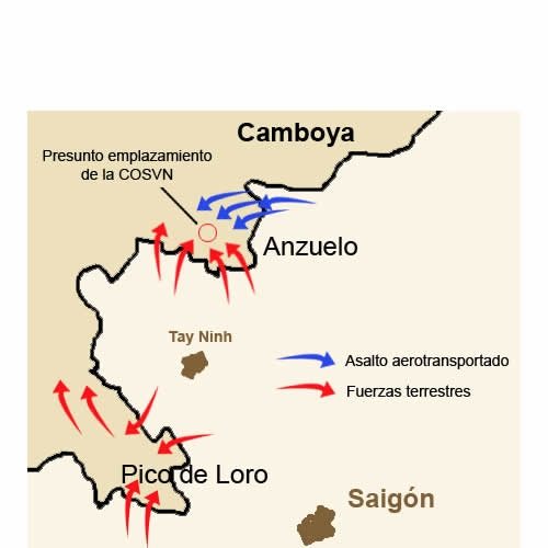 Las invasiones de Camboya de 1970.